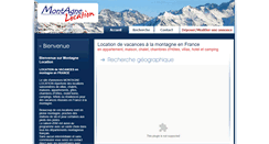 Desktop Screenshot of montagnelocation.fr
