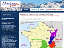 Tablet Screenshot of montagnelocation.fr